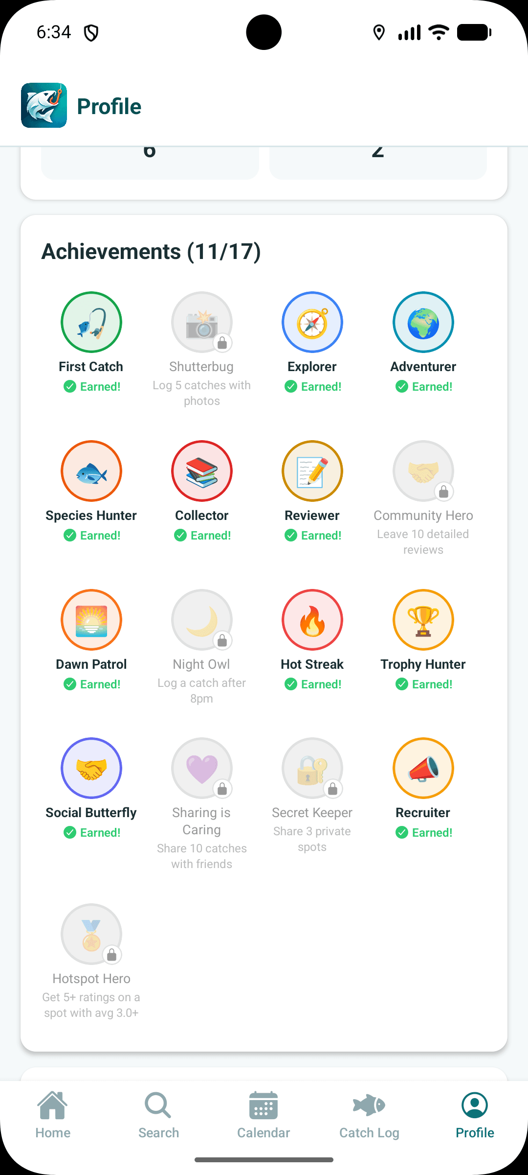 What's Biting species list